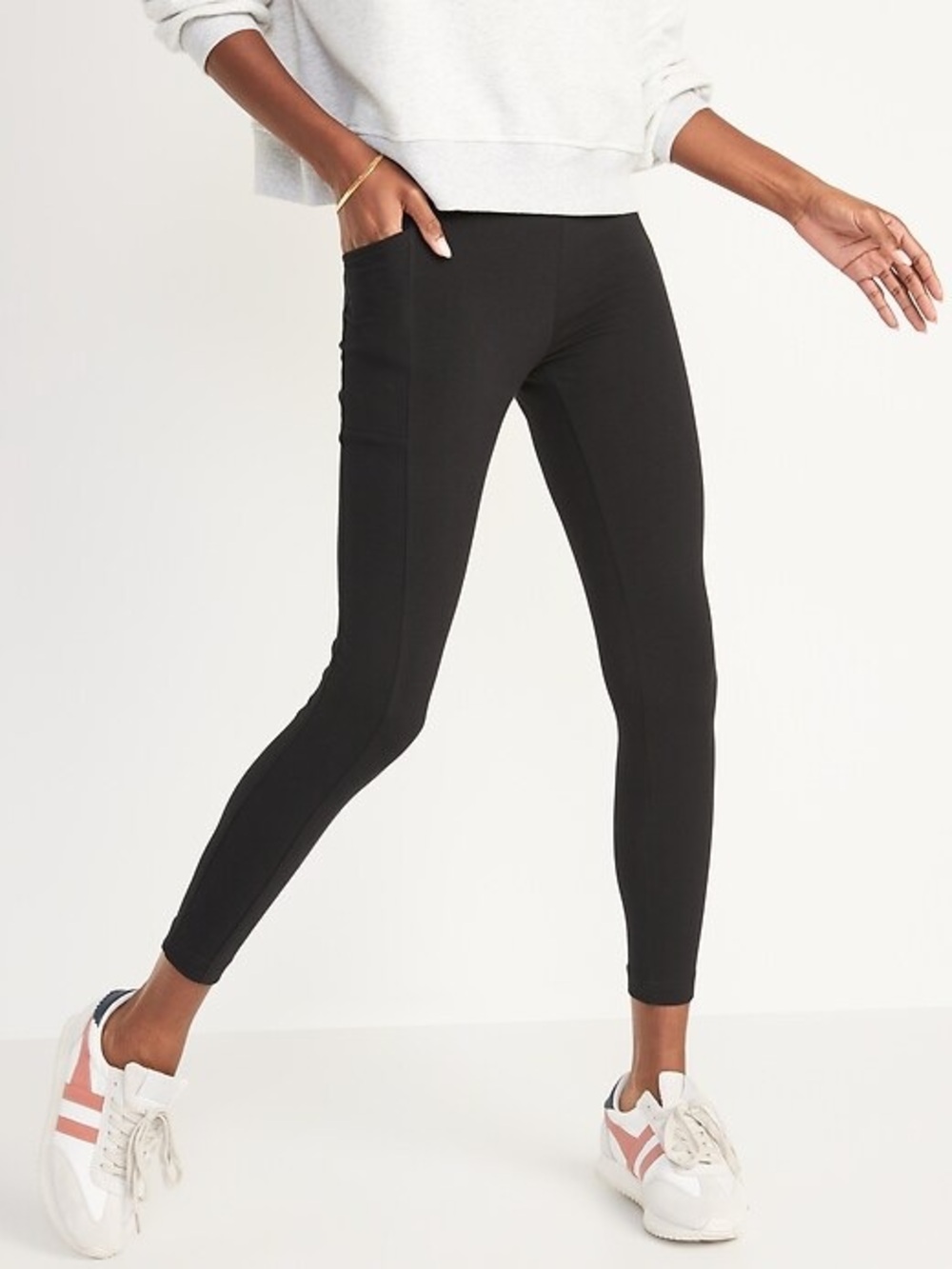 Old Navy Black Side Pocket Leggings
